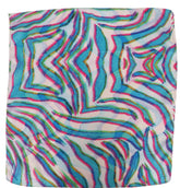 Faux Silk Square Scarf - Abstract Tiger